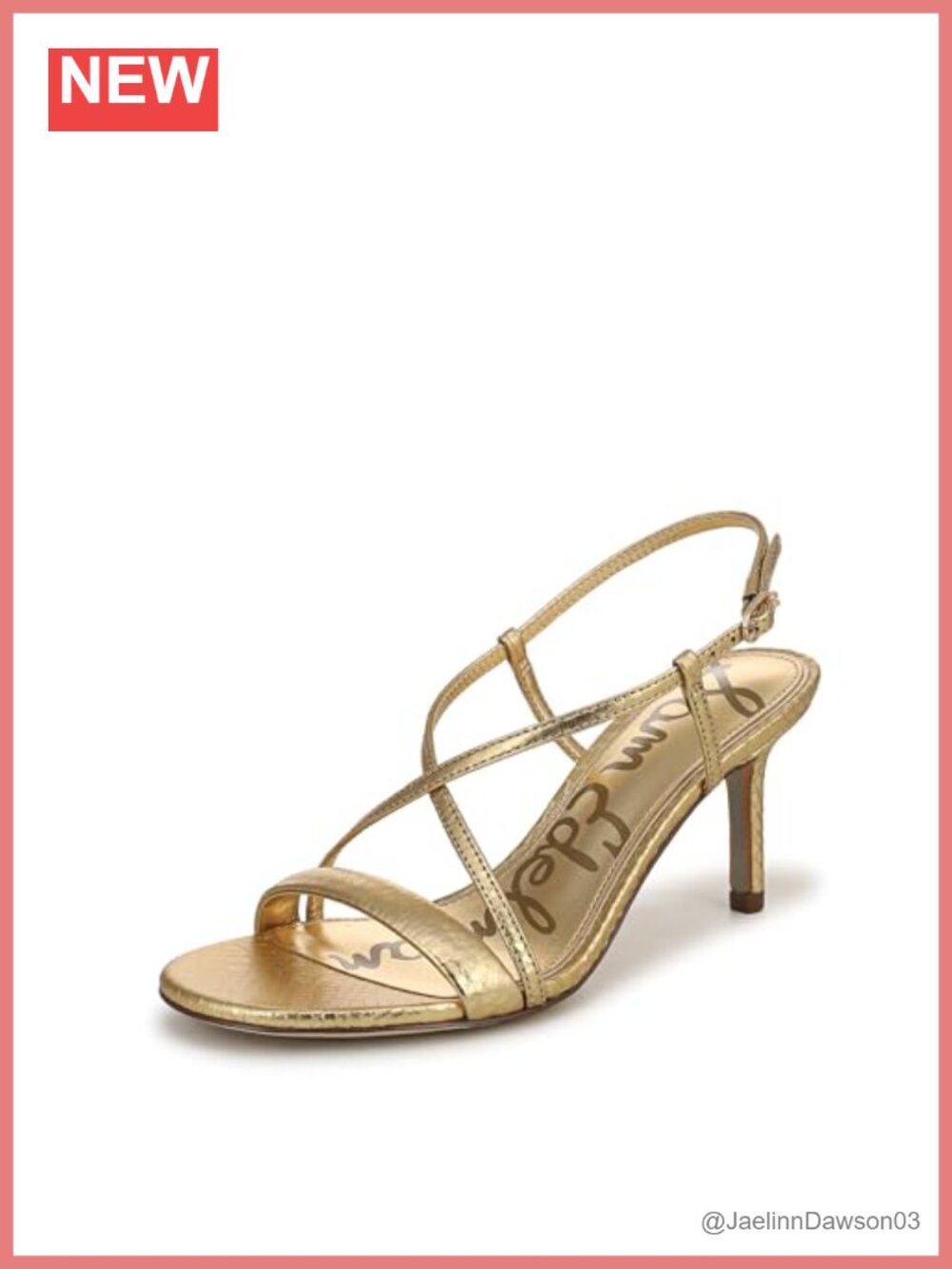 Ginny Ankle Strap Stiletto Heeled Sandals 3 Inch Heel Leather
